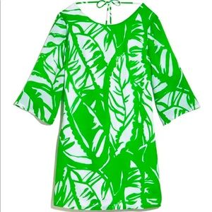 Lilly Pulitzer Target Green-White Palm Shift Dress